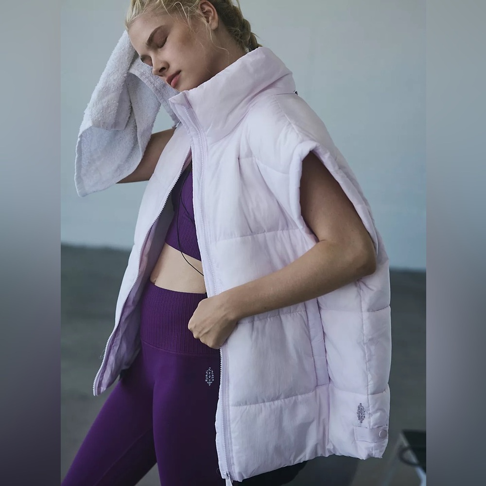 Free People Movement In A Bubble Puffer Vest in Penny - Picture 12 of 12
